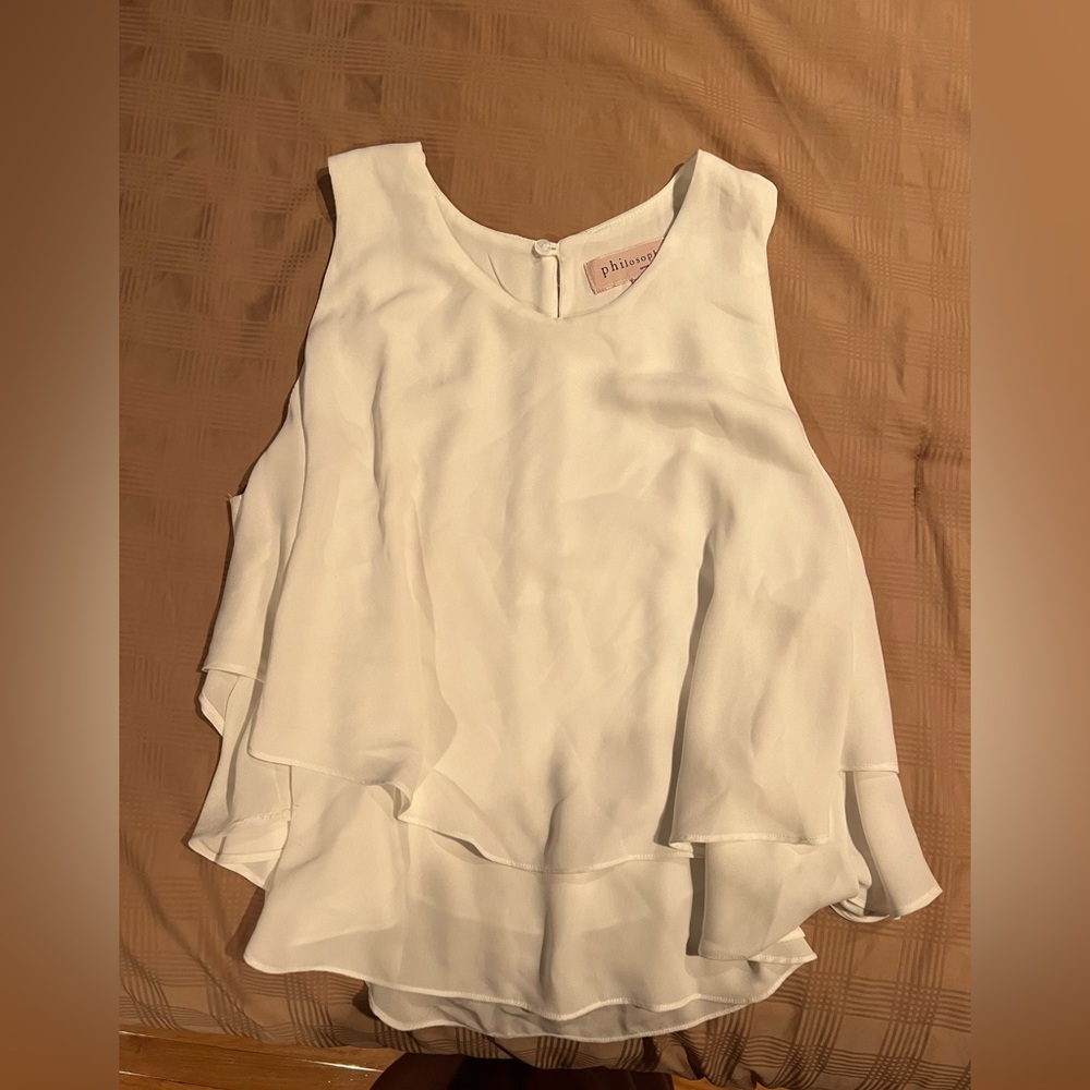 Philosophy white blouse